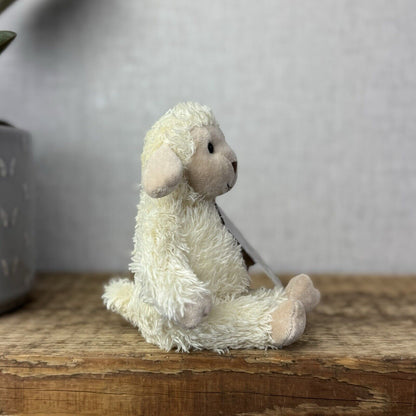 Jellycat Bunglie Tot Lamb / Sheep Small 7” - Beanie Lamb Plush Retired Rare NWOT