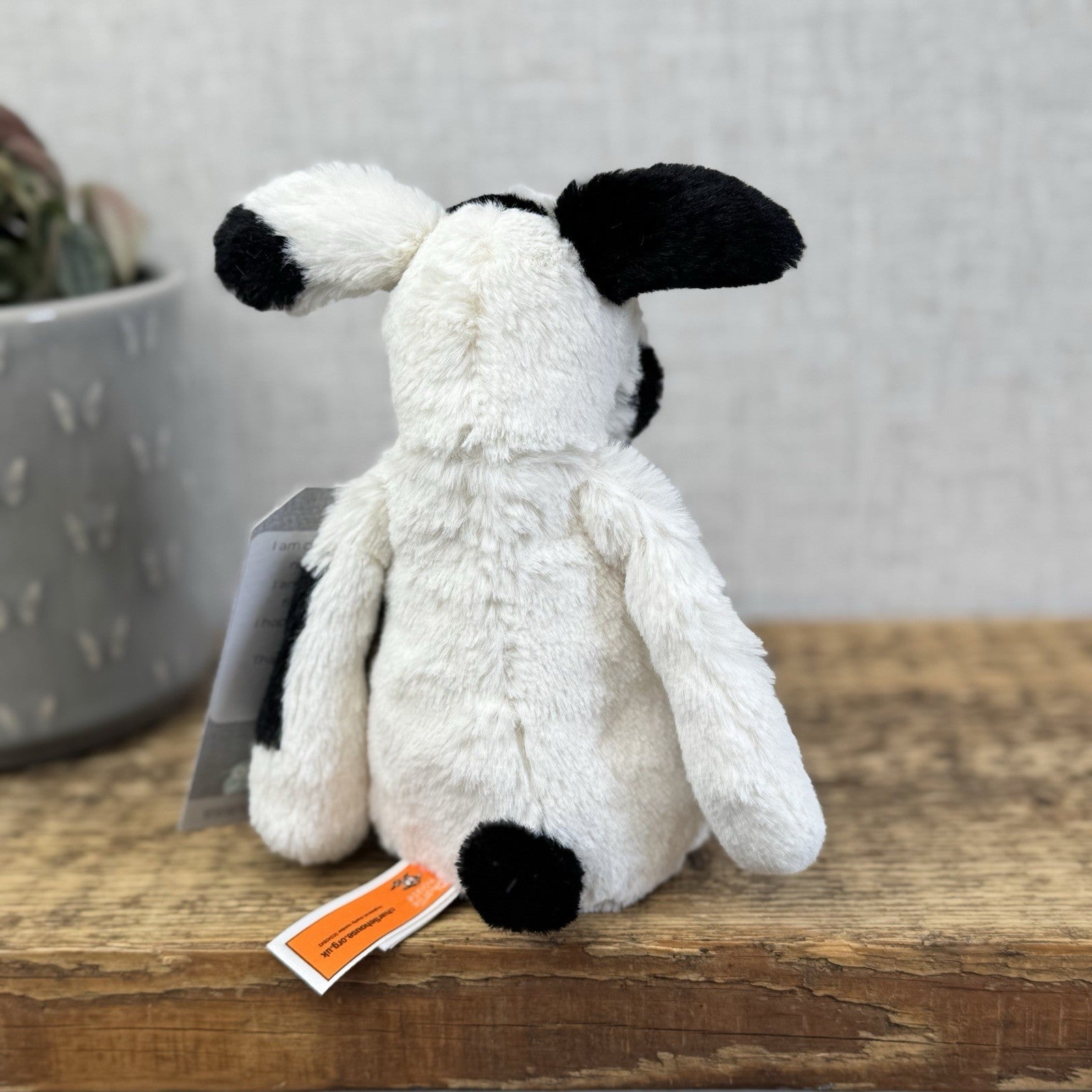 Jellycat Small Bashful Charlie Puppy Dog - Small Dog Orange/white/black 8”