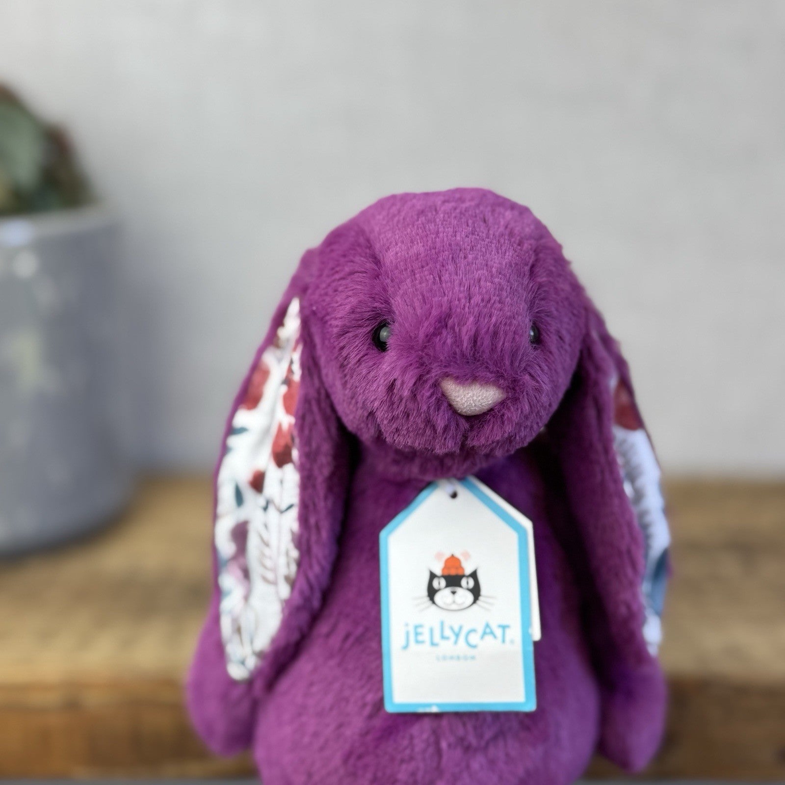 Jellycat Little Bashful Allium Bunny Custom - Blossom Bunny Purple Small NWT 8"