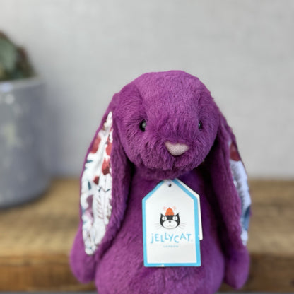 Jellycat Little Bashful Allium Bunny Custom - Blossom Bunny Purple Small NWT 8"