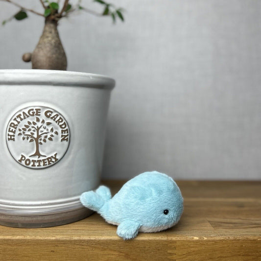 Jellycat Tiny Fluffy Whale Stuffed Toy -  Tiny Whale Teddy - Fluffy Jellycat