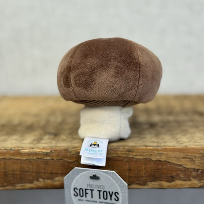 Jellycat Vivacious Mushroom - Mini Velour Mushroom Soft Toy Food Play NWOT 4"