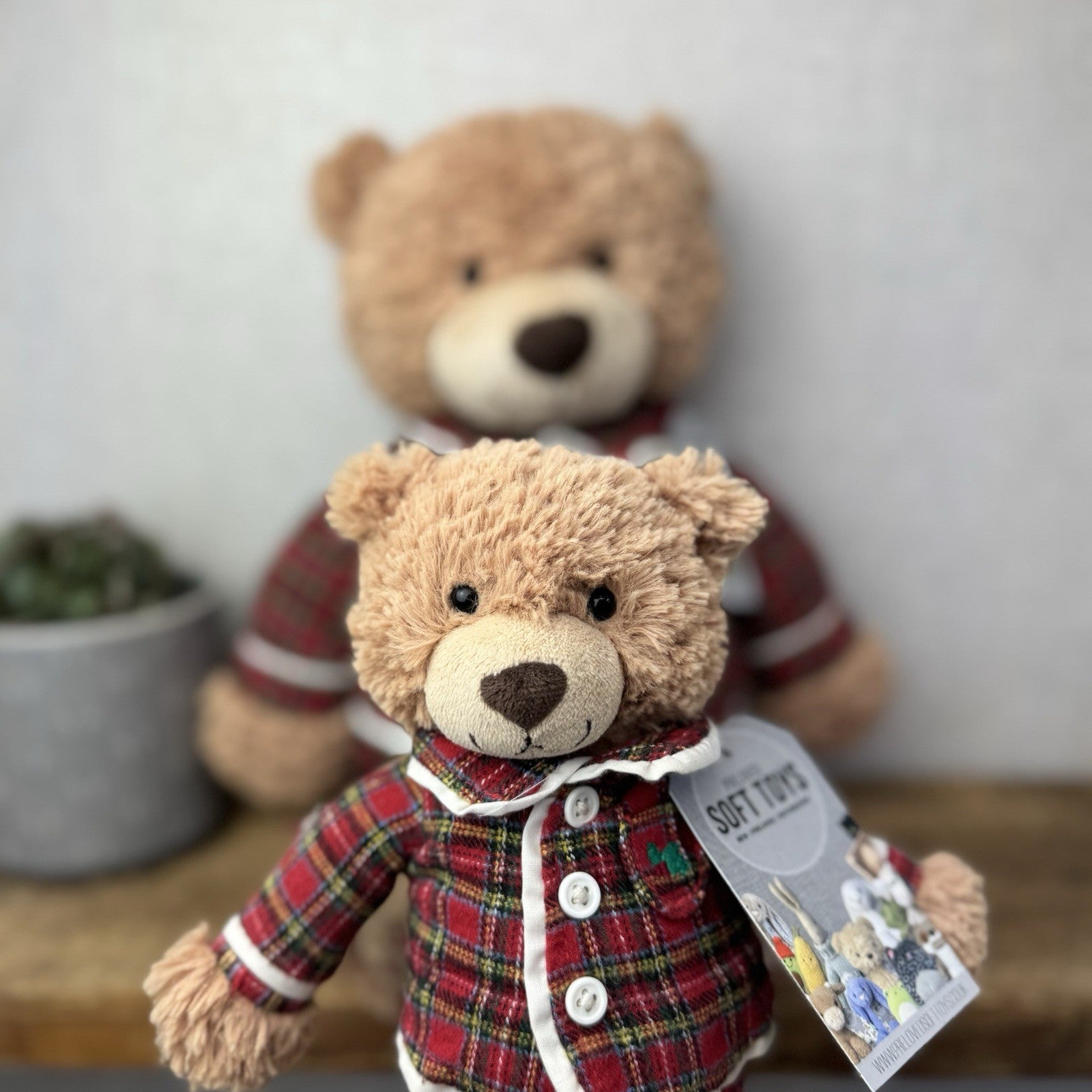 John Lewis Christmas Bed Time Bear - Large & Small (Jellycat Collaboration) Rare