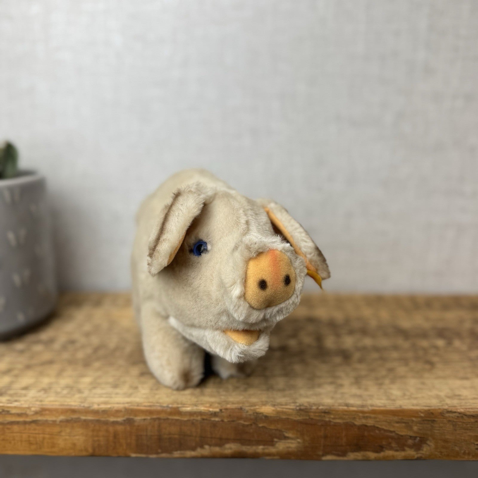 Steiff Cosy Pig - Small Vintage Piglet Soft Toy Collectible With Tags - 5414/18