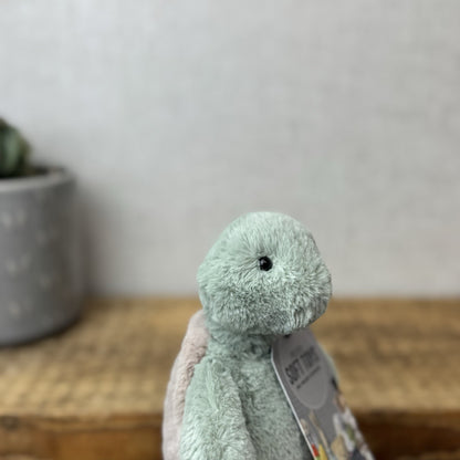 Jellycat Small Bashful Turtle - Small Beanie Light Green Tortoise Retired 8"