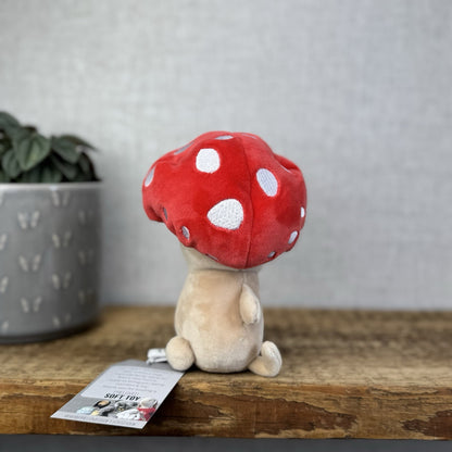 Jellycat Fun Guy Robbie - Red Mushroom Kawaii Beanie Velour Retired 8”