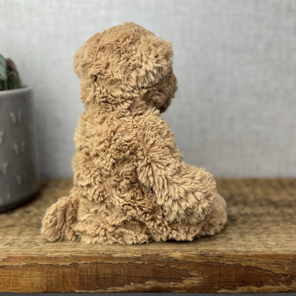 Jellycat MillyBoo Bear - Small Textured RARE Traditional Brown Bear Vintage 10"