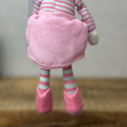 Jellycat Jazy Jiver Cream Bunny - Small Bunny Striped Ballerina Small Retired 8"