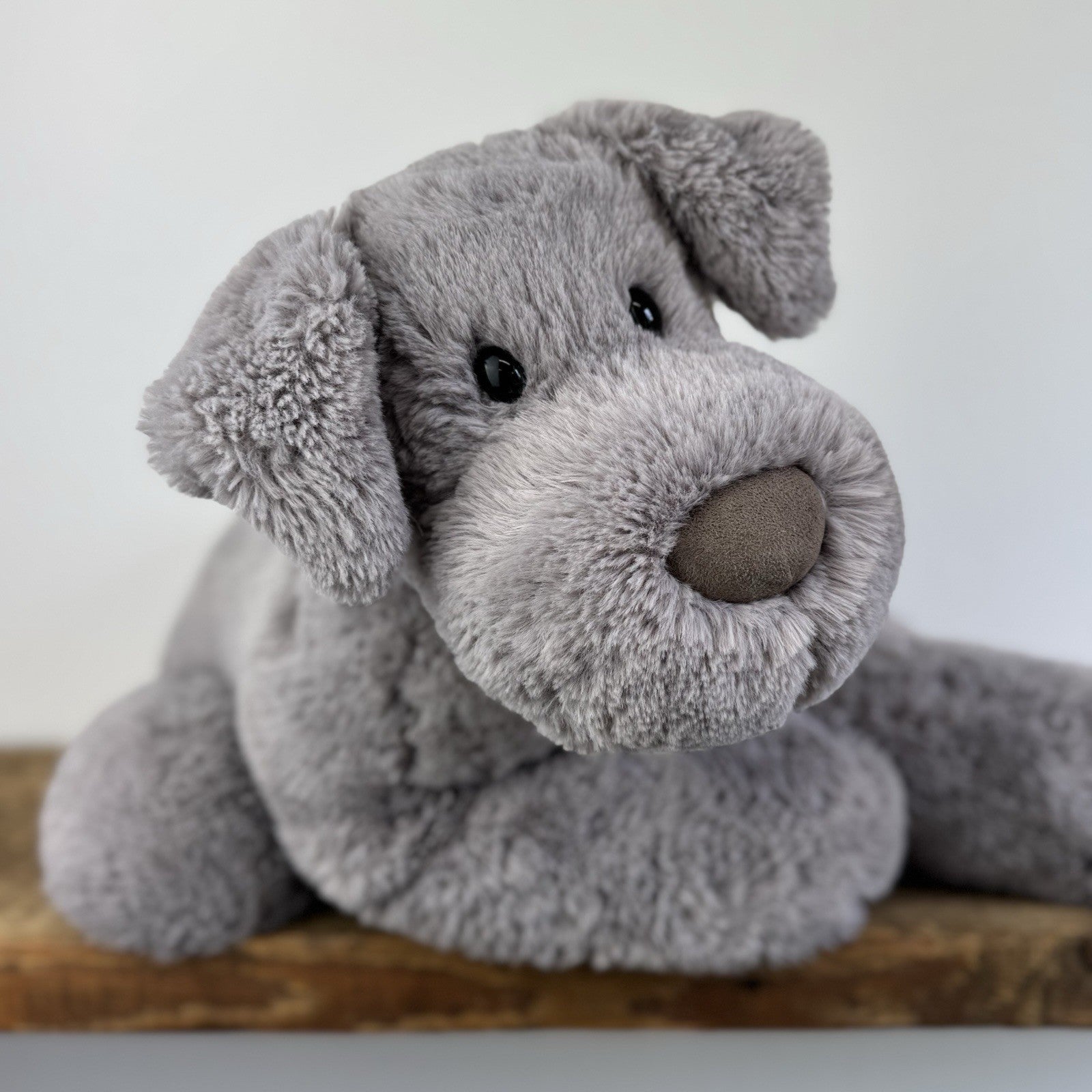 Jellycat Large Huggady Dog - Huge Grey Soft Toy Cuddle Plush 24" 