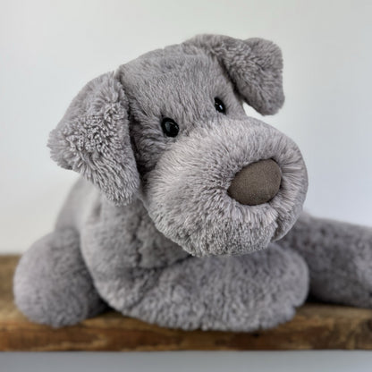 Jellycat Large Huggady Dog - Huge Grey Soft Toy Cuddle Plush 24" 