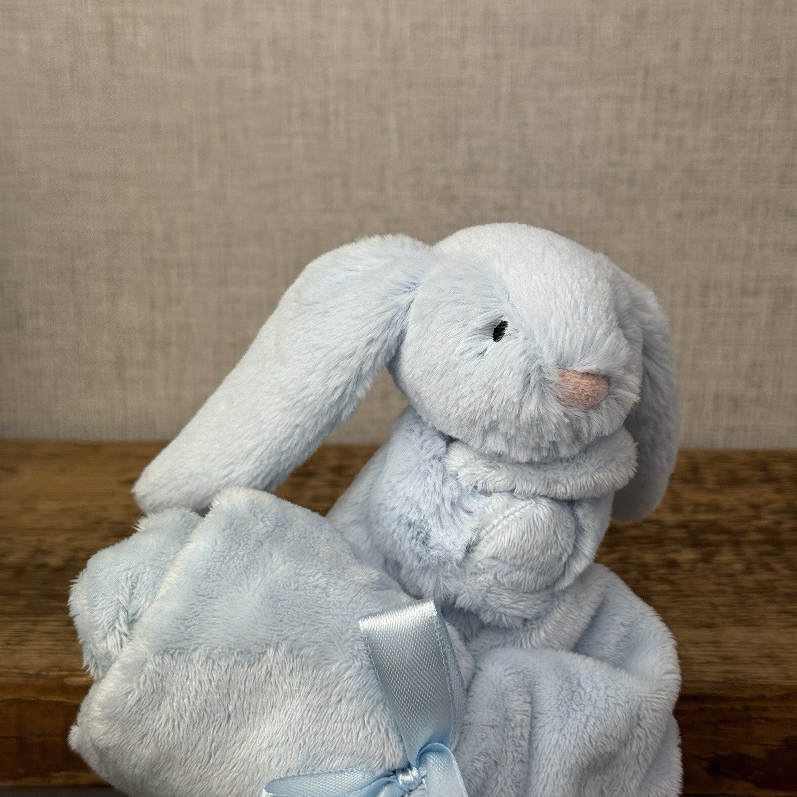 Jellycat Bashful Blue Bunny Soother - Baby Soother Blue Retired New Without Tags