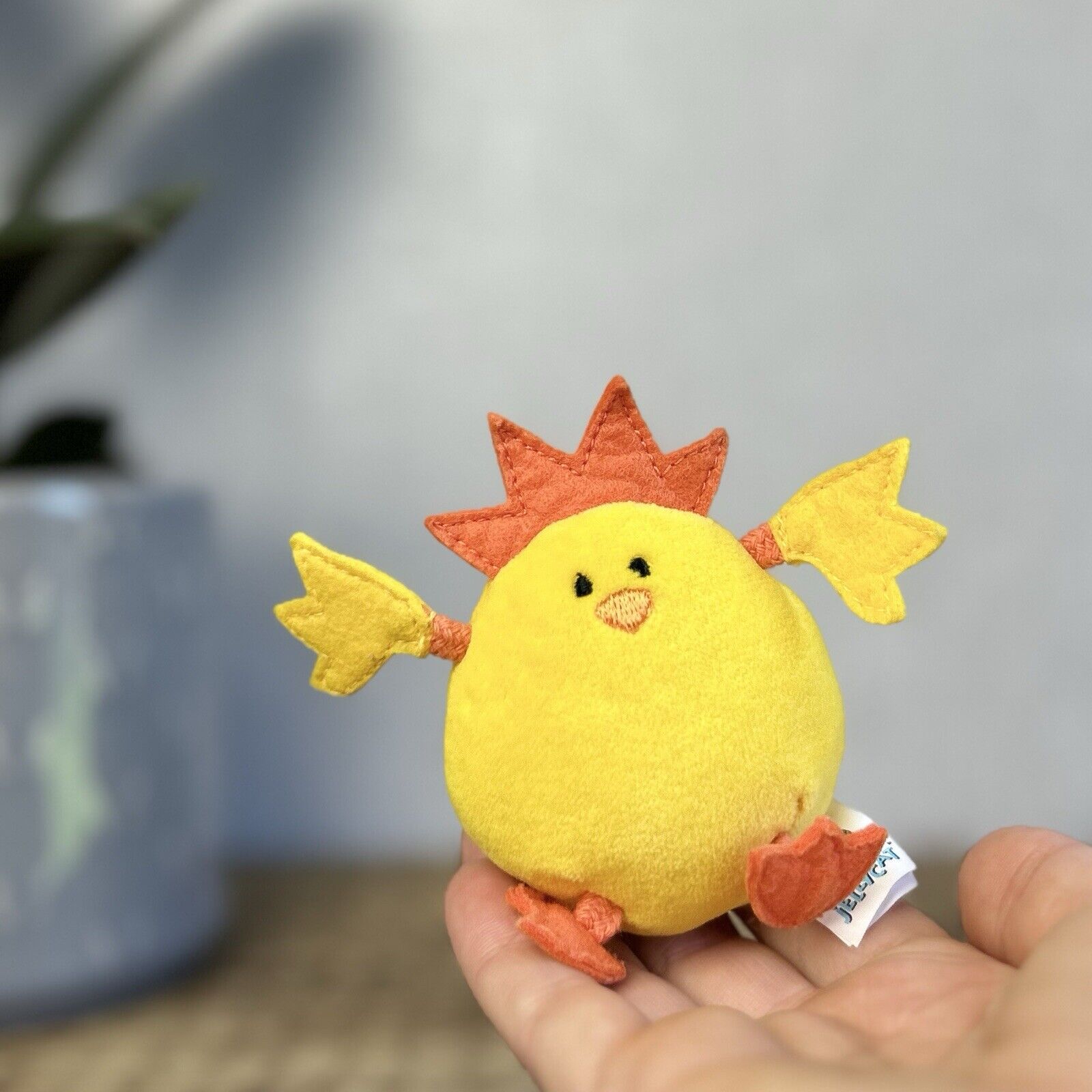 Jellycat Chirpy Chick Assortment - Retired 2005 - Yellow Tiny Chirpy Chick 3"