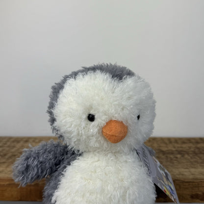 Jellycat Little Penguin - Fluffy Penguin Small Beanie Plush Retired 7"