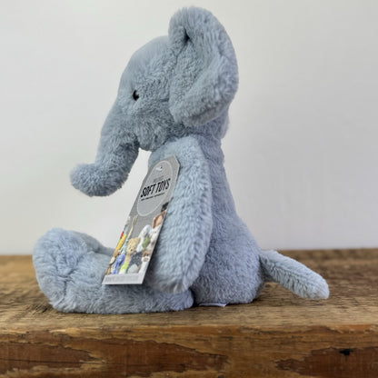 Jellycat Small Bobbie Elephant - Snugglet Baby Blue Super Soft Elephant 11”