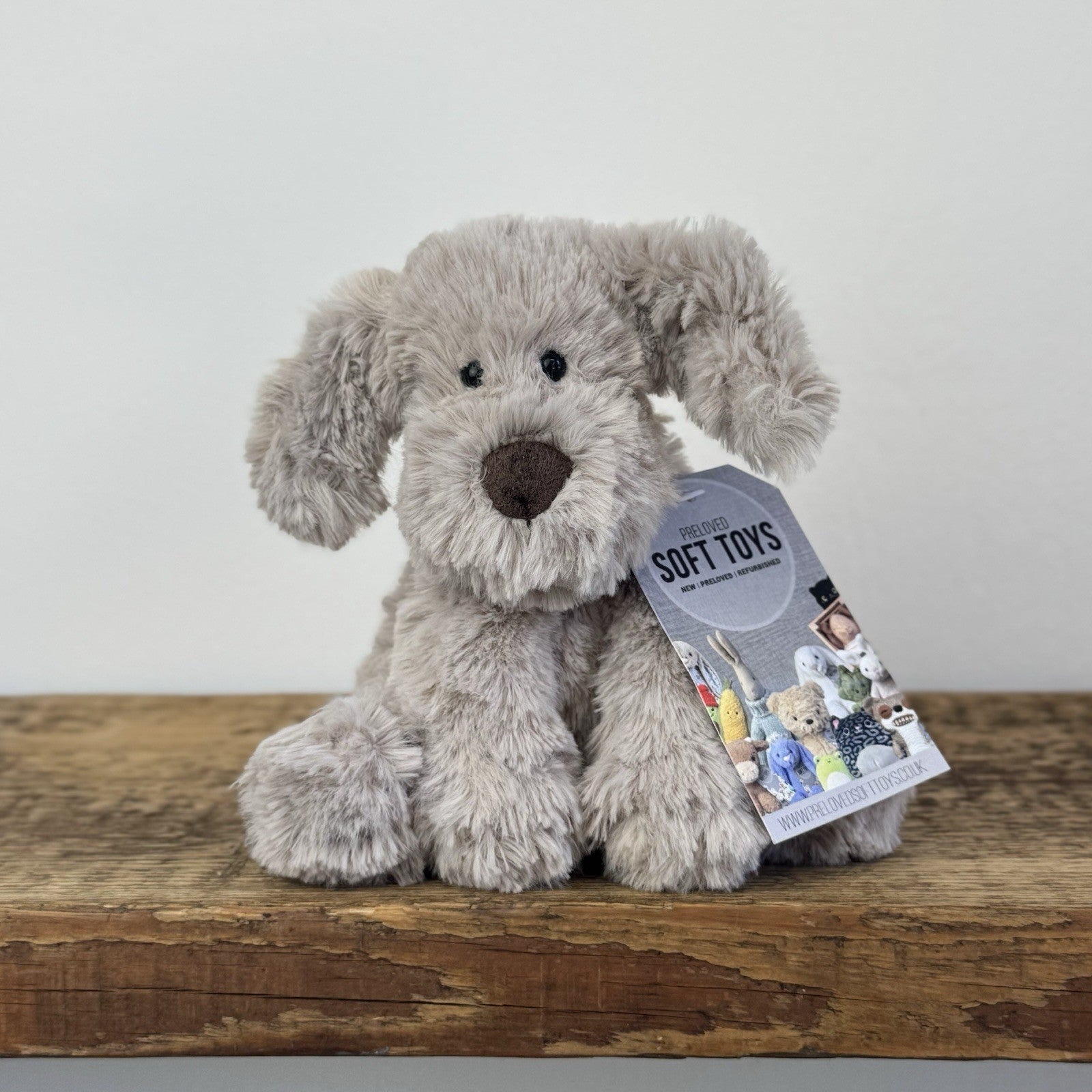 Jellycat Small Riley Fuddlewuddle Puppy - Beige Little White Company Exclusive