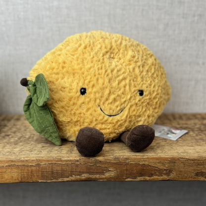 Jellycat Amuseable Lemon - Large Lemon With Legs - Food Play Soft Toy 8"