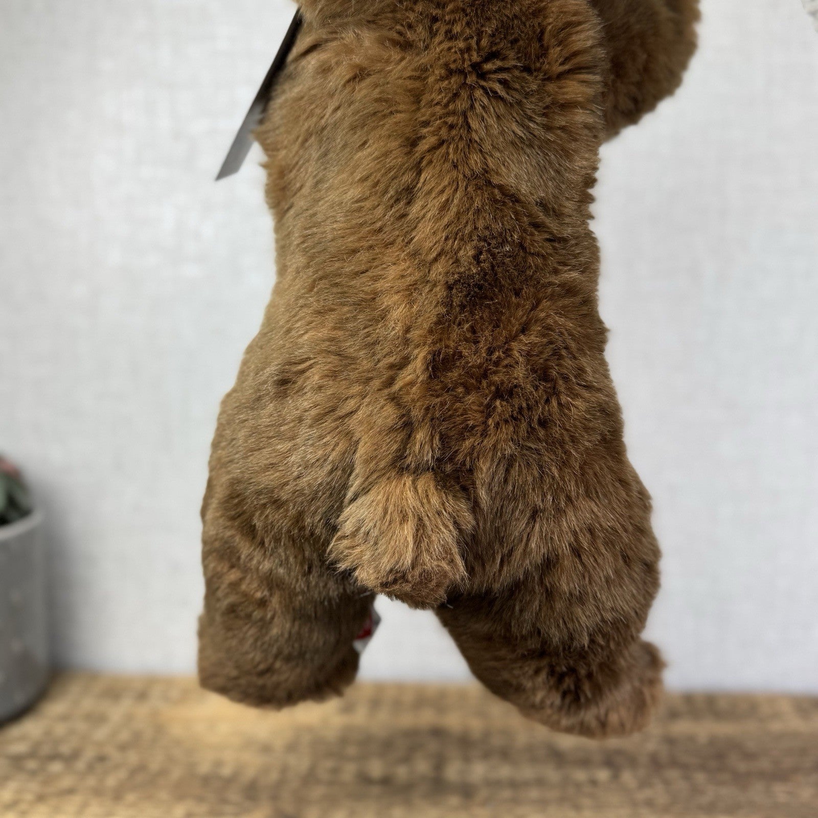 TY Baby Buddy Bear 1991 - Rare Flat Black Bear Brown Floppy Bear Hard To Find