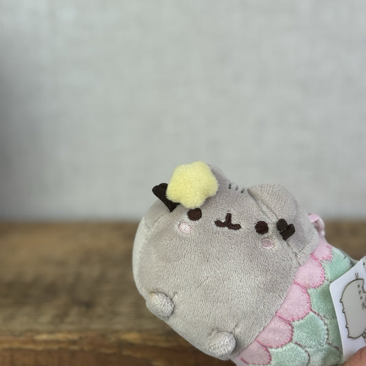 Gund Pusheen Cat - Mercat Mini Plush Bag Charm Clip Collectible With Tag 5"