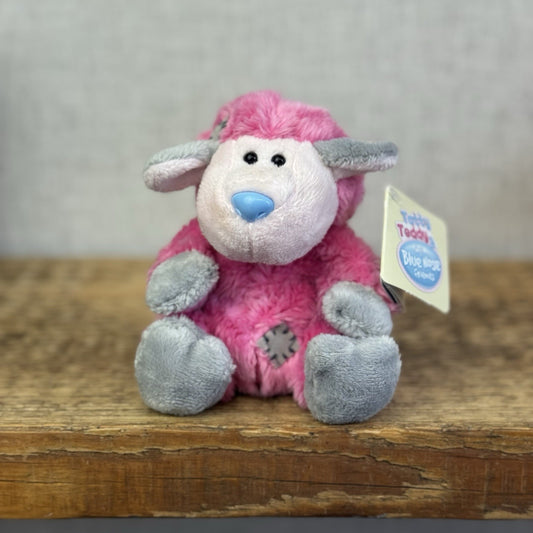 Blue Nose Friends Frizzie The Lamb - Pink Fluffy Lamb Collectible #44  BNWT