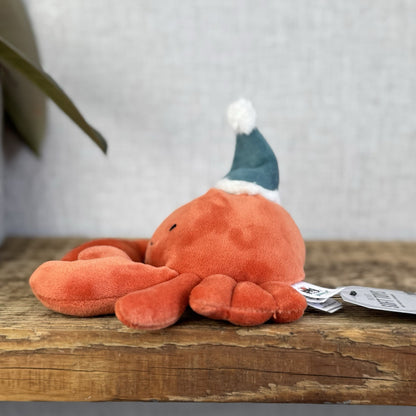 Jellycat Celebration Crustacean Crab Red Crab Soft Toy In Hat Cute Retired 5”