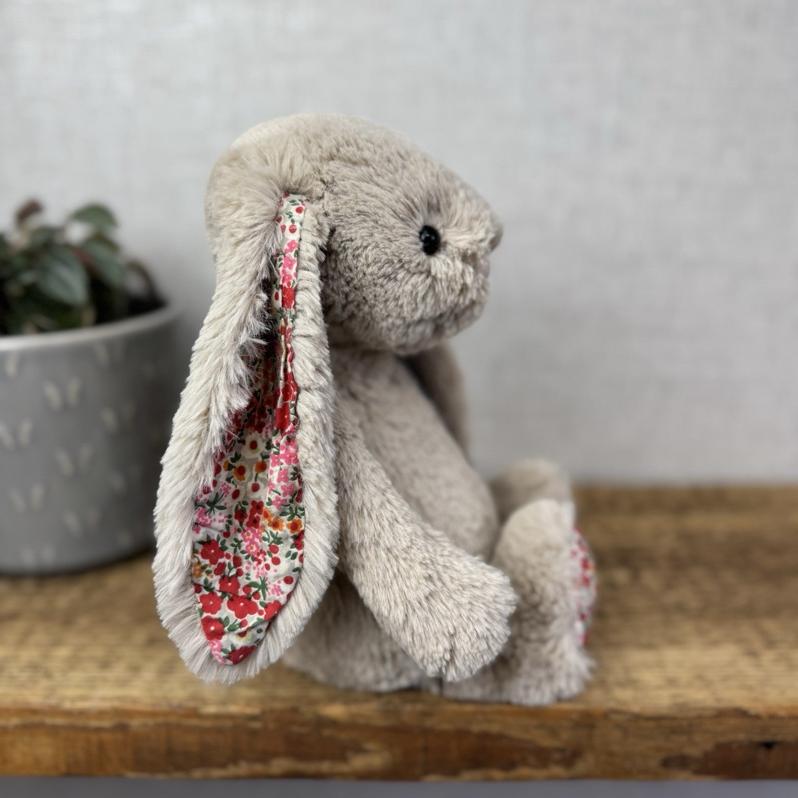 Jellycat Medium Bashful Beige Posy Blossom Bunny - Beige Bunny Floral 12” (#2)