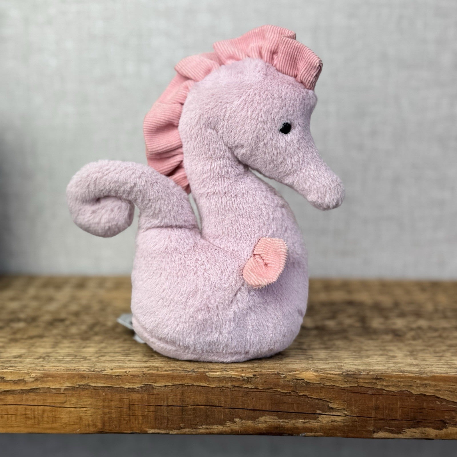 Jellycat Sienna Pink Seahorse Comforter - Pink Sea Animal Beanie Plush Retired