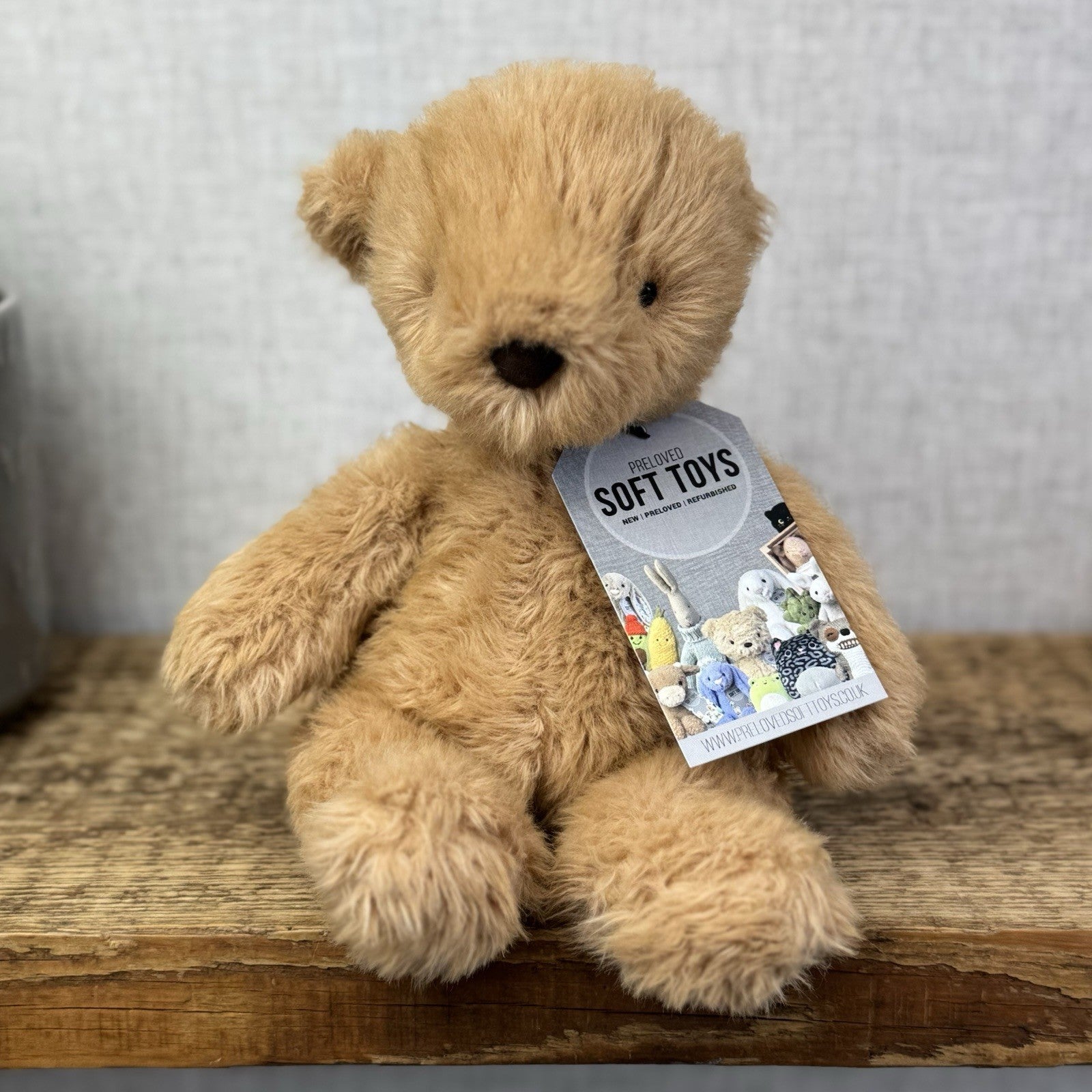 Jellycat Small Benjamin Bear - Maple Colour Small Beanie Bear Plush NWOT 10"