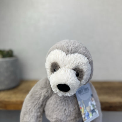 Jellycat Medium Bailey Sloth - Grey Sloth Plush Teddy Collectible 14”