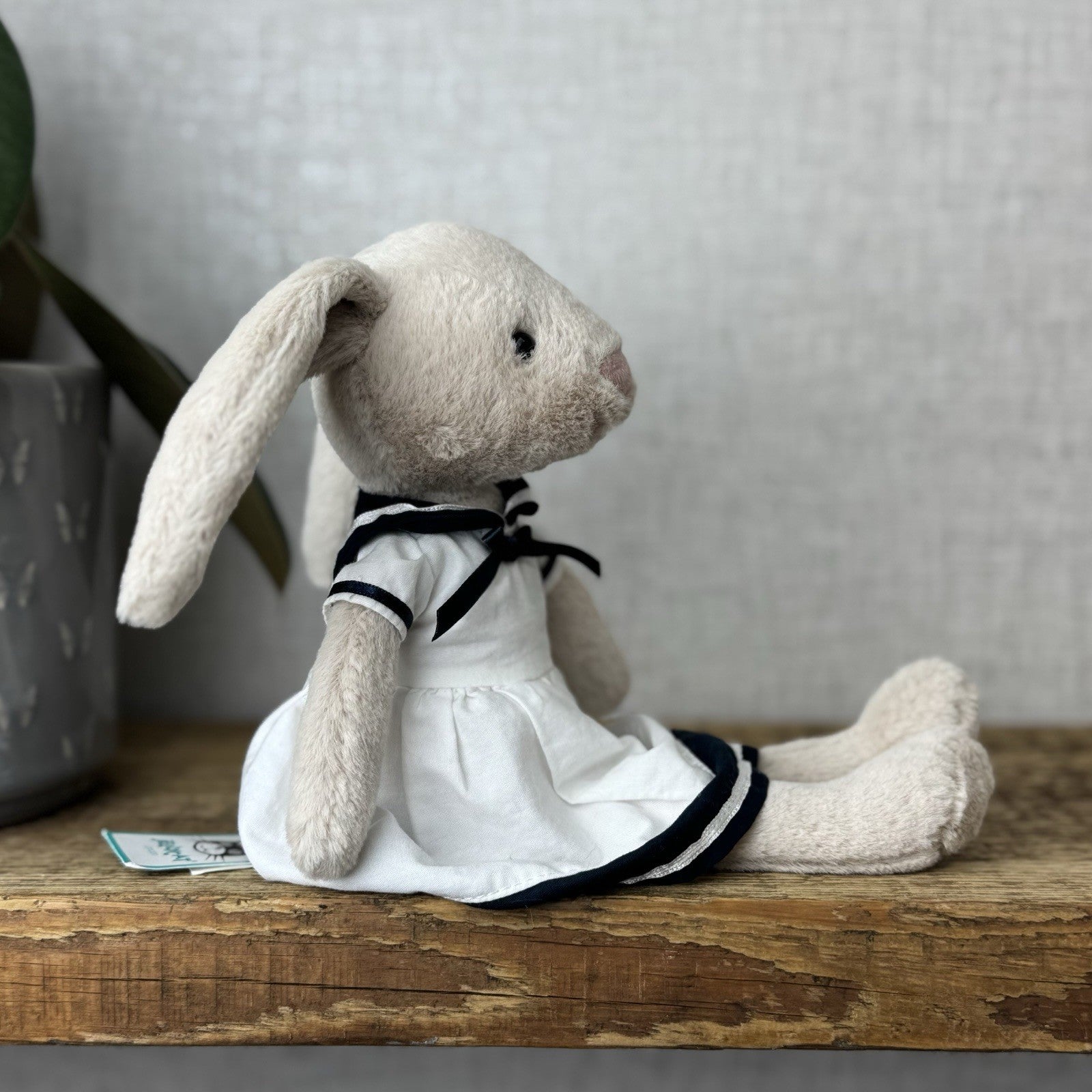 Jellycat Sailing Lottie Bunny  - Bunny In Sailor Dress Retired - Small 10"
