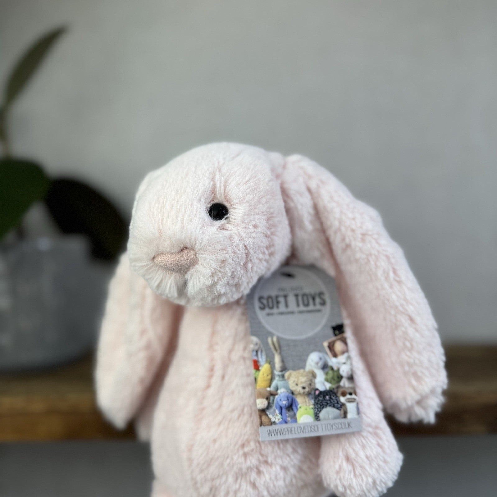 Jellycat Medium Bashful Baby Pink Bunny - Baby Pink Little Jellycat Rabbit 12”