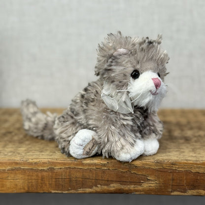 Bukowski Bears Little Kitty - Maciek Kitten Miniature Grey Tabby Cat Beanie 6"