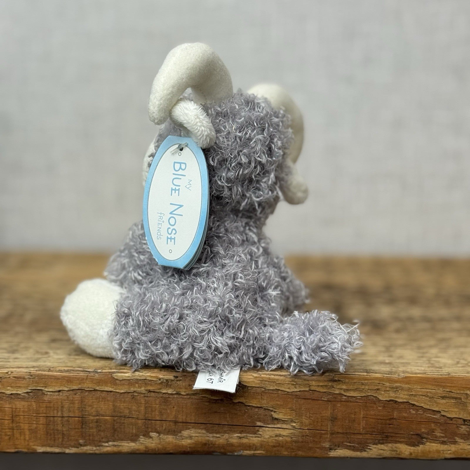 Blue Nose Friends - Kashmir #67 Grey/White Miniature Plush NWT 5"