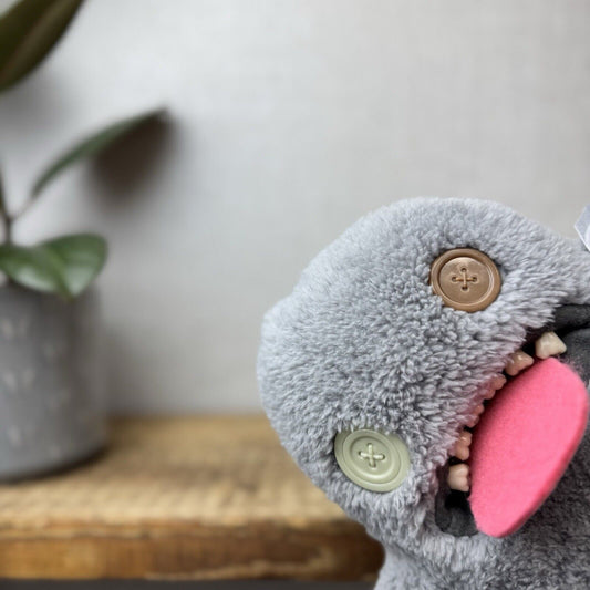 Fuggler Ooogah Boogah Grey Snuggler Edition - Funny Ugly Monster Button Eyes
