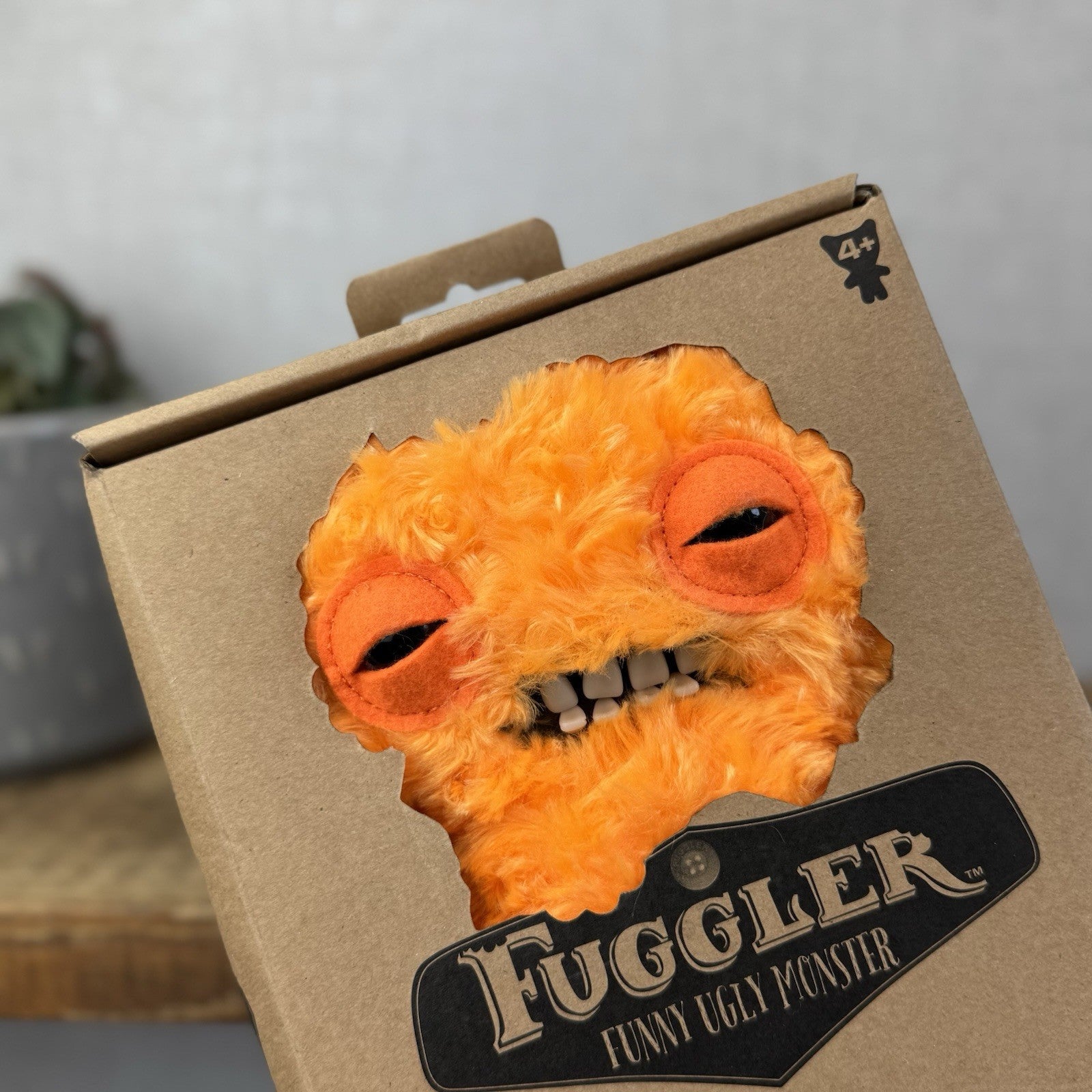 Fuggler Squidge Chaos Crew New Sealed In Box Unopened  - Orange Plush
