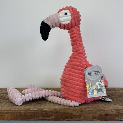 Jellycat Cordy Roy Flamingo - Pink Corduroy Beanie Flamingo Bird Retired 16"