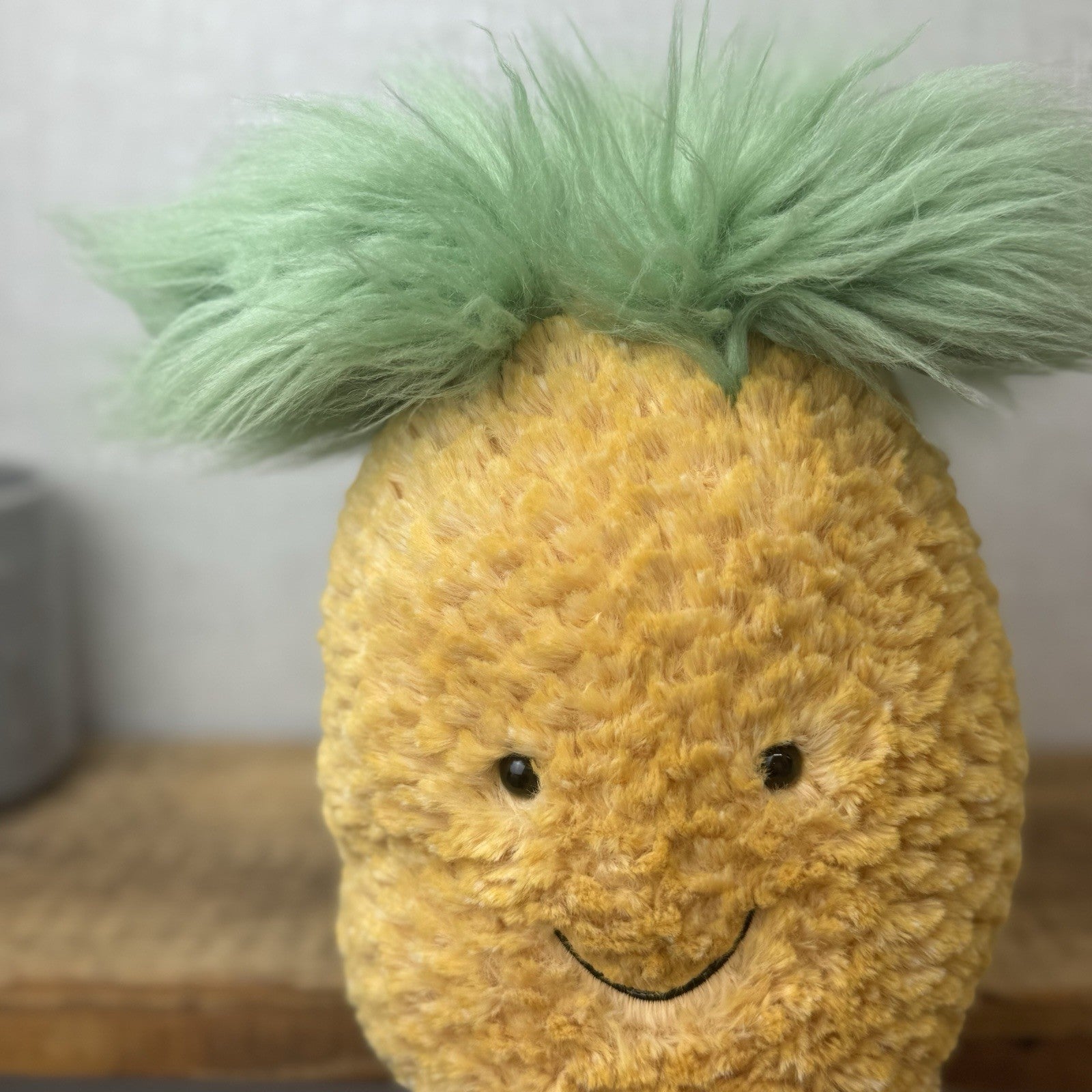 Jellyc Amuseable Pineapple - Medium Pineapple Beanie Plush Fluffy 12"