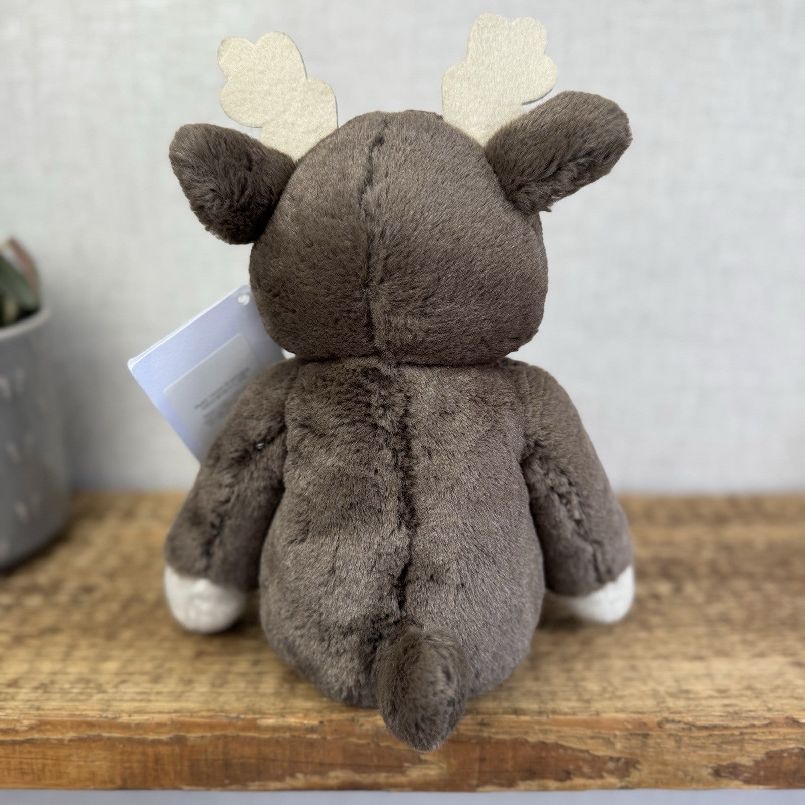 The Little White Company My First Reindeer With Tags - Super Soft Christmas Toy