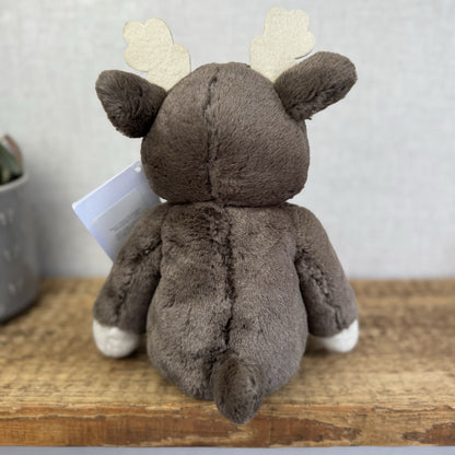 The Little White Company My First Reindeer With Tags - Super Soft Christmas Toy