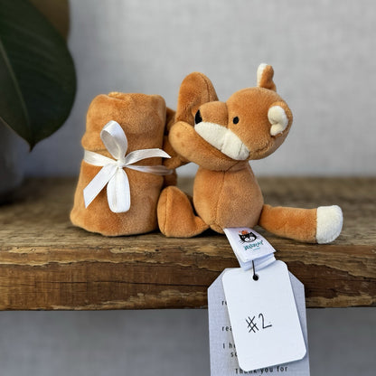 Jellycat My First Fox Soother - Orange Velour Fox Comfort Blanket Neutral (#2)