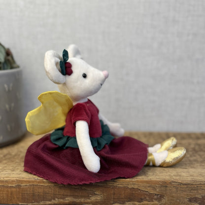 Jellycat Suagrplum Fairy Mouse - Christmas Mouse Soft Toy Collectible Plush 12"