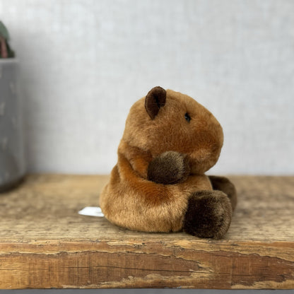 Aurora - Sid Capybara - Palm Pals Mini Beanbag Plush Mini Capybara Plush Toy 5”
