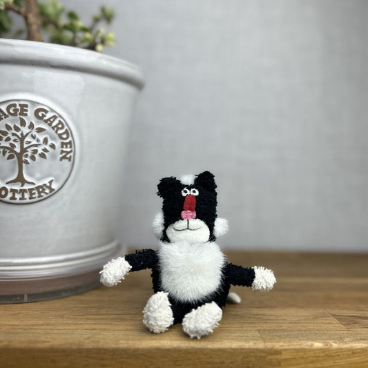 Jellycat Scat Cat Black Vintage Soft Toy Comforter Baby Kitten Black Plush 5"