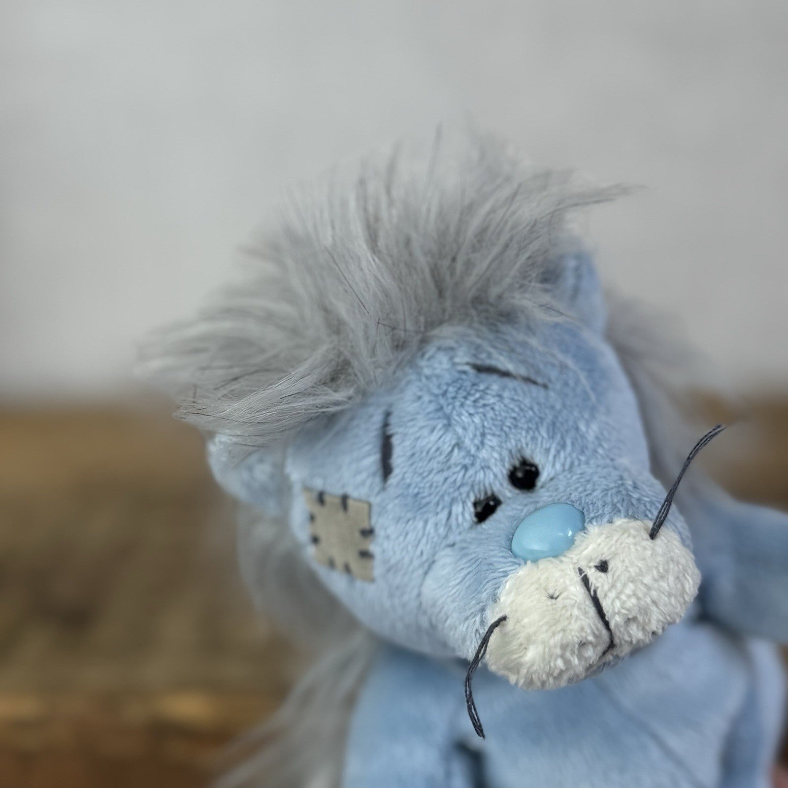 Blue Nose Friends Rocky #9 - Mini Blue Lion Soft Toy Retired Mini Beanbag 5”