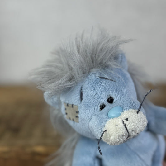 Blue Nose Friends Rocky #9 - Mini Blue Lion Soft Toy Retired Mini Beanbag 5”