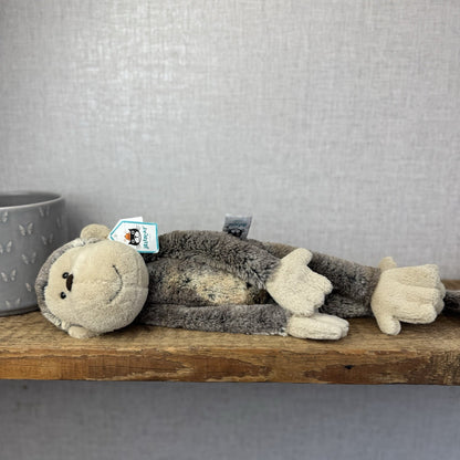 Jellycat Medium Mattie Monkey - Woodland Grey/Brown Mix Monkey With Tags 16"