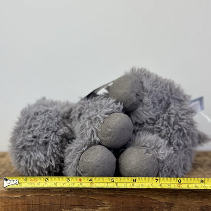 Jellycat Curvie Hippo - Grey Fluffy Beanie Chunky Hippo Plush Retired 9"