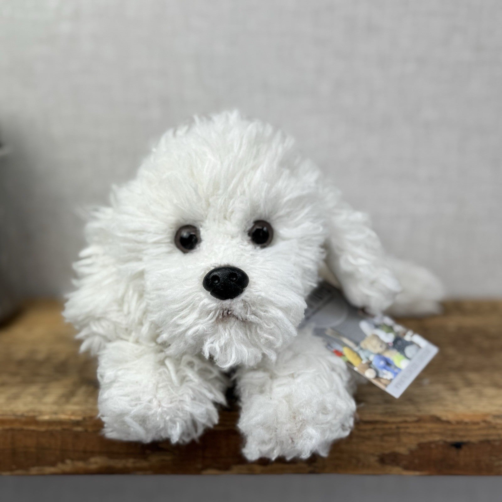 Russ Misty Bichon Frise - White Scruffy Fluffy Soft Toy Dog Plush White 13”
