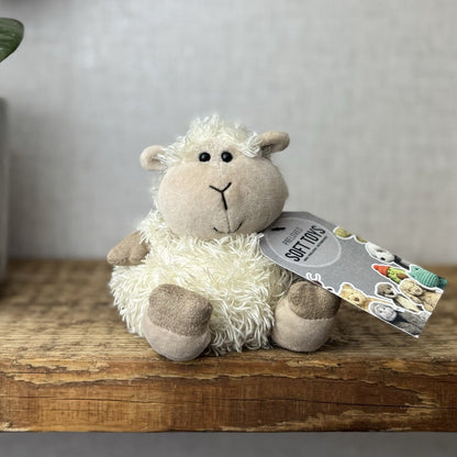 Jellycat Pudding Lamb Sheep - Small Fluffy Lamb Soft Toy Plush Beanie 5”