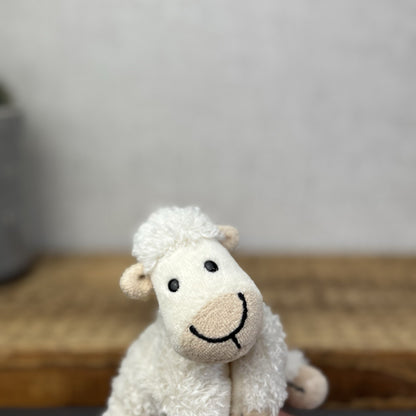 Jellycat Tiny Truffles Sheep/Lamb - Tiny Cream Fluffy Lamb Mini Beanie Toy 4”