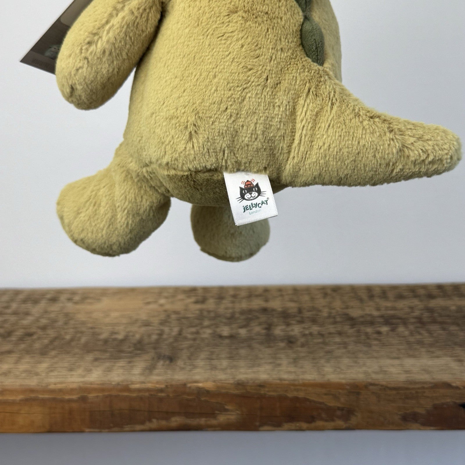 Jellycat Nimbus Dinosaur - Light Green Chunky Dino Plush Retired Rare Plush 10"